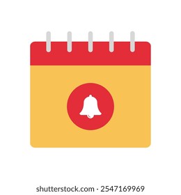 Reminder notification scheduled flat icon design