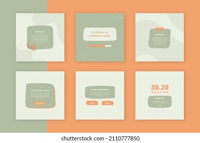 Recordatorio y notificación para plantilla de publicación de medios sociales