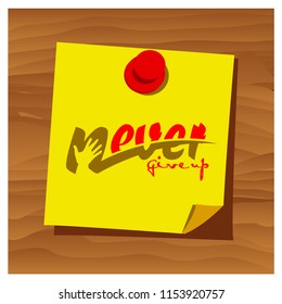 Reminder paper word vector. Vector Illustration.
