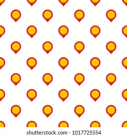 Reminder pin pattern seamless in flat style for any design