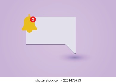 Reminder popup bell notification alert or alarm icon sign or symbol