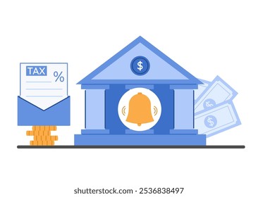 Reminder for preparing and calculating tax declaration. Taxation planning concept