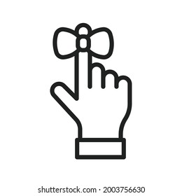 Reminder Ribbon icon vector image. Can also be used for Carnival. Suitable for mobile apps, web apps and print media.