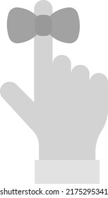 Imagen vectorial de icono de cinta de recordatorio. También se puede usar para el Carnaval. Adecuado para aplicaciones móviles, aplicaciones web y medios impresos.