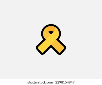 Reminder Ribbon vector icon. Emoji illustration. Isolated Ribbon vector emoticon