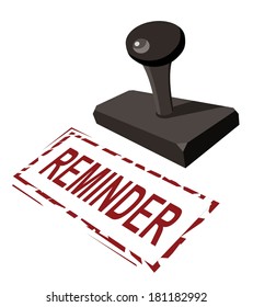 reminder rubber stamp