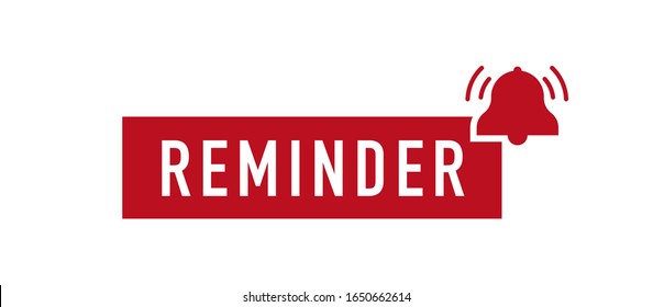 reminder square sticker. Vector isolated on white