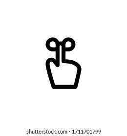 Reminder User Interface Outline Icon Logo Vector Illustration
