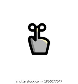Reminder User Interface Outline Icon Logo Vector Illustration
