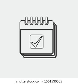 Reminder vector icon illustration sign