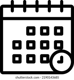 reminder Vector illustration on a transparent background.Premium quality symbols.Thin line vector   icon for concept and graphic design.