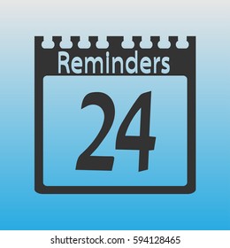 Reminders from the calendar. Number of months.