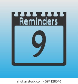 Reminders from the calendar. Number of months.