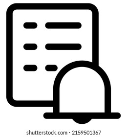 Reminders icon design, vector illustration, best used for presentations or web apps