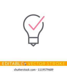 Reminders icon. Editable stroke sketch icon. Stock vector illustration.