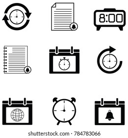 reminders icon set