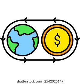 Ícone de Remessa, Negócios, Pagamento, Dinheiro