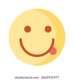 remium vector of savoring emoji in modern style