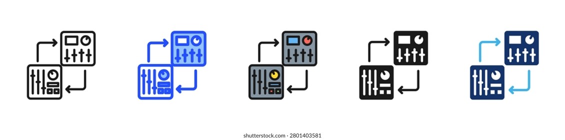 Remix Maker Icon Collection With Multiple Styles