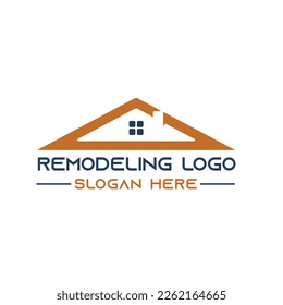 remodeling contractor logo in vector