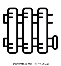 Remodeling Heat Pipes Icon Outline Vector. Remodel Kitchen. Bathroom