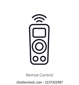 Remot Control icon. Outline style icon design isolated on white background