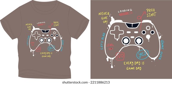 REMOT GAME t shirt graphic design vector illustration \