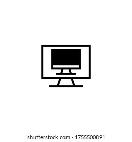 icono de acceso remoto en glifo plano negro, estilo relleno aislado en fondo blanco