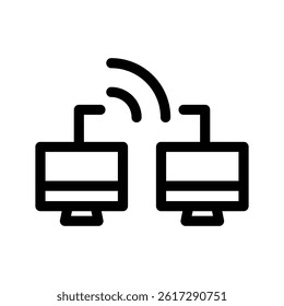 Remote Access Icon Vector Symbol Design Illustration