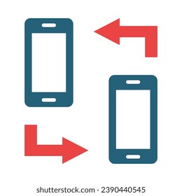 Remote Access Vector Glyph Two Color Icon For Personal And Commercial Use.
