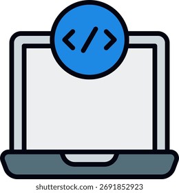 Vektorgrafik für den Remote-Zugriff, VPN-Verbindung und sicheres Online-Steuerungskonzept, Cloud-Computing-Design. Füllzeilensymbol