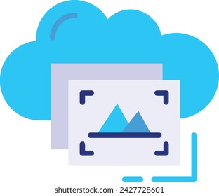 Remote address for photo vector icon design, Webdesign and Development symbol, user interface or graphic sign, website engineering illustration, image upload or browse from cloud concept,