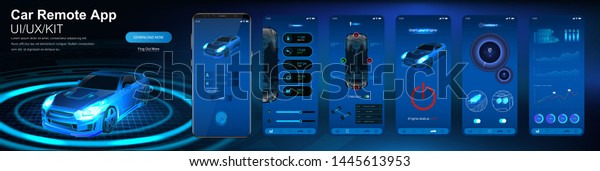 Remote car control app. Smart car security system\
UI,UX,KIT. Remote monitoring and control of the car, indicators of\
sensors and data online. Mobile application auto (Dashboard, lock,\
run, data)