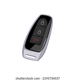 remote car key cartoon. remote car key sign. isolated symbol vector illustration