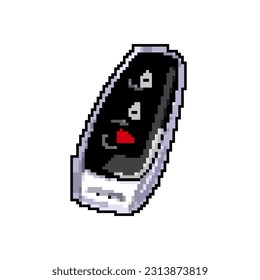remote car key game pixel art retro vector. bit remote car key. old vintage illustration