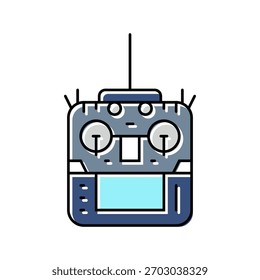 remote control aerial vehicle color icon vector. remote control aerial vehicle sign. isolated symbol illustration