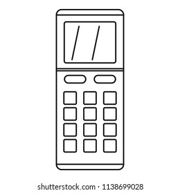 Remote control air conditioner icon. Outline remote control air conditioner vector icon for web design isolated on white background