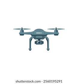 remote control aircraft drone camera shoot icon silhouette vector art flat design outline