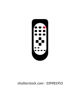 Remote control - black vector icon