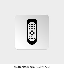 Remote control -  black vector icon