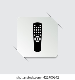 Remote control -  black vector icon