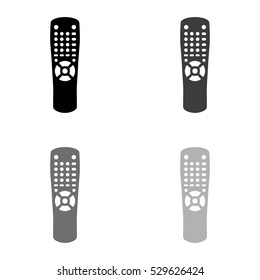 Remote control  - black vector icon