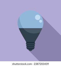 Vector plano del icono de la bombilla de control remoto. Control remoto interno. Iluminación del hogar