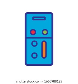 remote control colour icon vector template