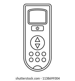 Remote control conditioner icon. Outline remote control conditioner vector icon for web design isolated on white background
