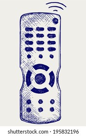 Remote control. Doodle style