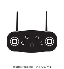 Remote control drone icon vector design template