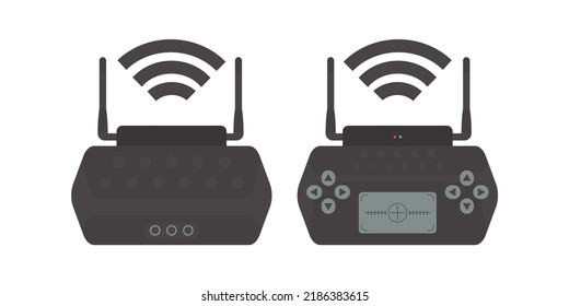 Remote control for drone and quadcopter. Isolated. Vector illustration.