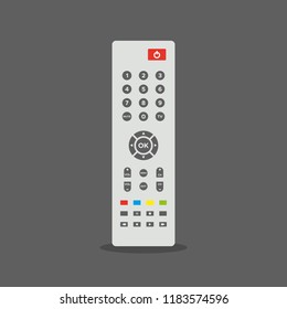 Remote control. Flat colorful illustration. TV remote controller. Vector illustration, flat design