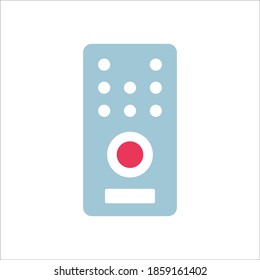 Remote Control Flat Icon Vector Logo Template Illustration